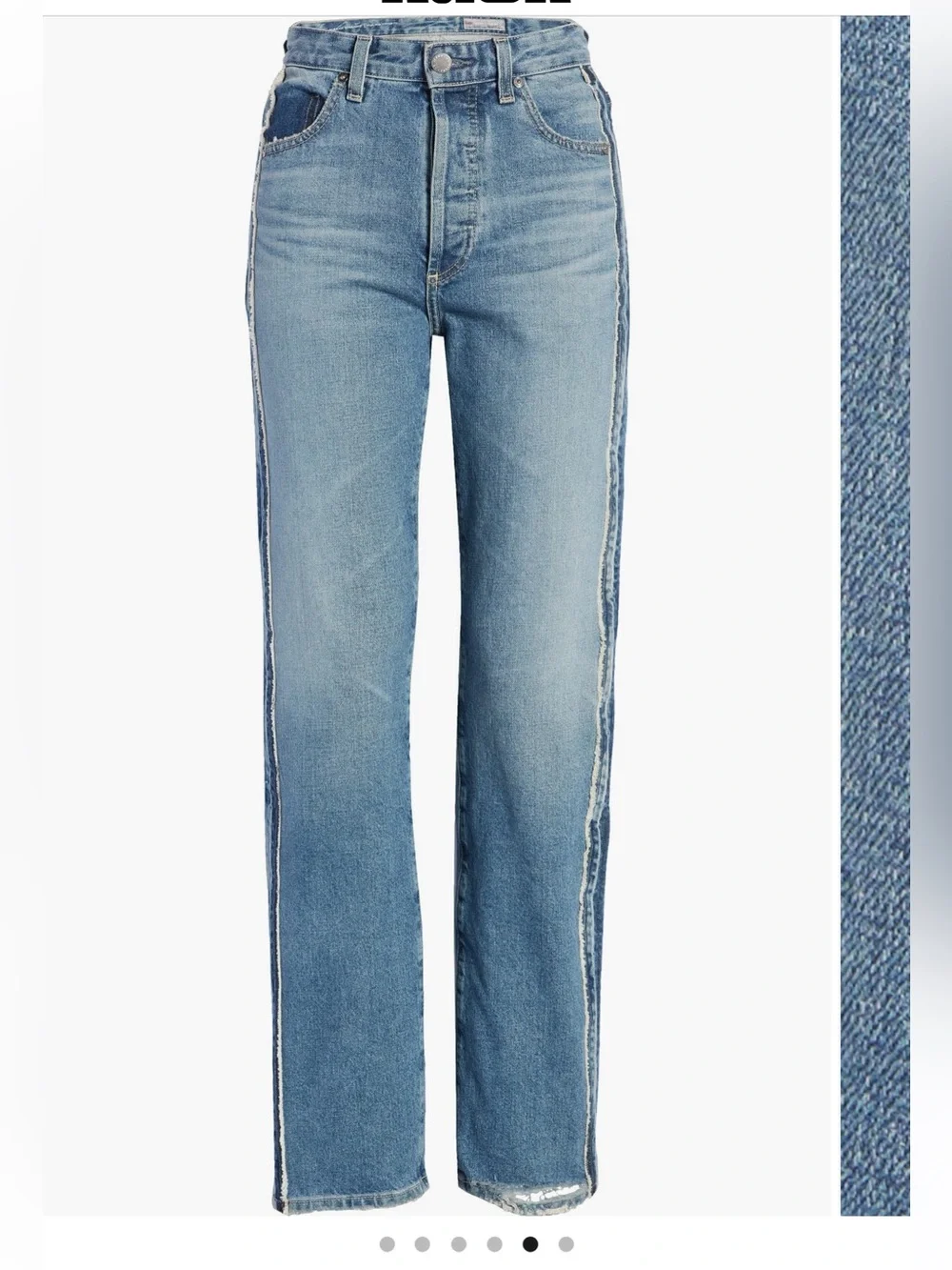 AG Adriano Goldschmied Light Blue Straight-Leg Jeans